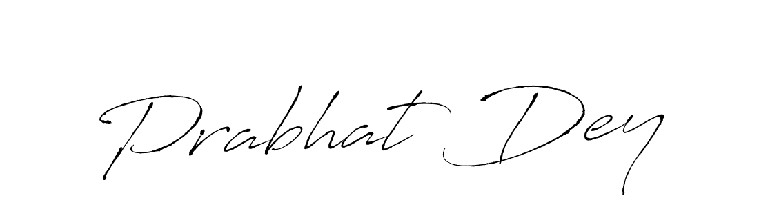 How to make Prabhat Dey name signature. Use Antro_Vectra style for creating short signs online. This is the latest handwritten sign. Prabhat Dey signature style 6 images and pictures png