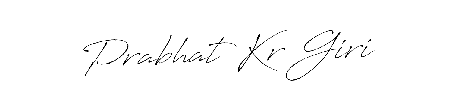 Create a beautiful signature design for name Prabhat Kr Giri. With this signature (Antro_Vectra) fonts, you can make a handwritten signature for free. Prabhat Kr Giri signature style 6 images and pictures png