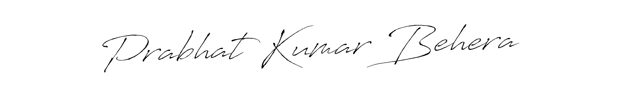 Make a beautiful signature design for name Prabhat Kumar Behera. With this signature (Antro_Vectra) style, you can create a handwritten signature for free. Prabhat Kumar Behera signature style 6 images and pictures png