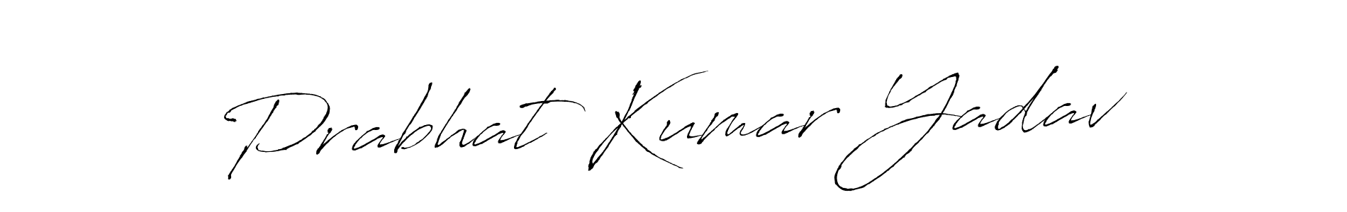 Design your own signature with our free online signature maker. With this signature software, you can create a handwritten (Antro_Vectra) signature for name Prabhat Kumar Yadav. Prabhat Kumar Yadav signature style 6 images and pictures png