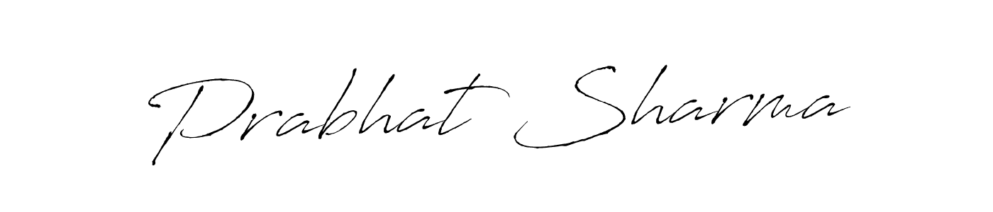How to make Prabhat Sharma name signature. Use Antro_Vectra style for creating short signs online. This is the latest handwritten sign. Prabhat Sharma signature style 6 images and pictures png