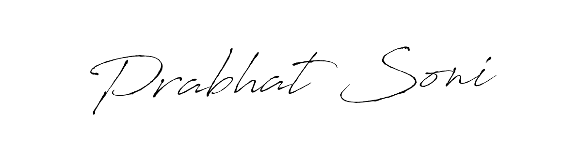 Prabhat Soni stylish signature style. Best Handwritten Sign (Antro_Vectra) for my name. Handwritten Signature Collection Ideas for my name Prabhat Soni. Prabhat Soni signature style 6 images and pictures png