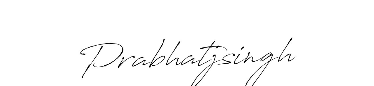 Create a beautiful signature design for name Prabhatjsingh. With this signature (Antro_Vectra) fonts, you can make a handwritten signature for free. Prabhatjsingh signature style 6 images and pictures png