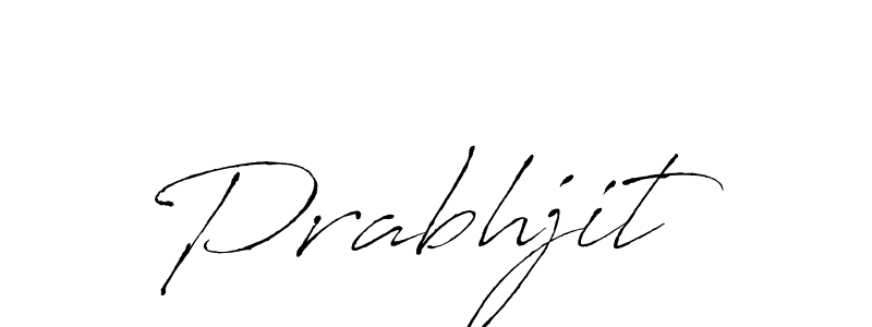 Make a beautiful signature design for name Prabhjit. With this signature (Antro_Vectra) style, you can create a handwritten signature for free. Prabhjit signature style 6 images and pictures png