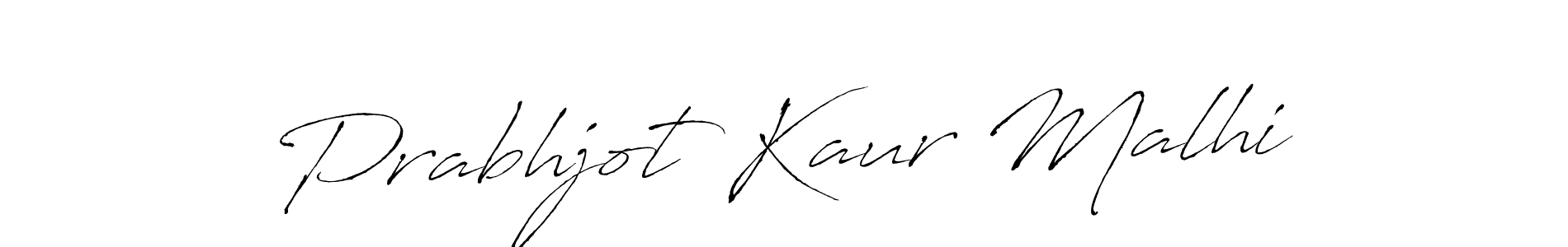 Prabhjot Kaur Malhi stylish signature style. Best Handwritten Sign (Antro_Vectra) for my name. Handwritten Signature Collection Ideas for my name Prabhjot Kaur Malhi. Prabhjot Kaur Malhi signature style 6 images and pictures png