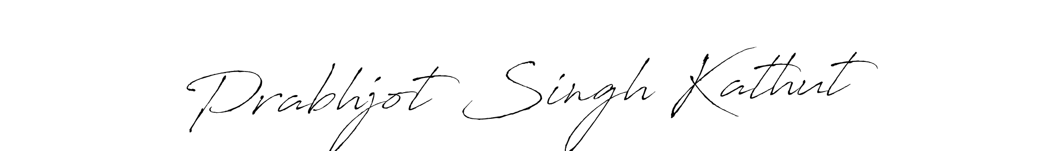 How to make Prabhjot Singh Kathut name signature. Use Antro_Vectra style for creating short signs online. This is the latest handwritten sign. Prabhjot Singh Kathut signature style 6 images and pictures png