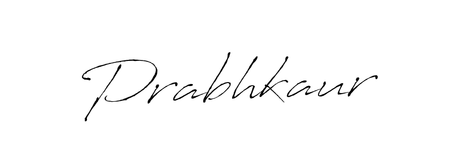 Create a beautiful signature design for name Prabhkaur. With this signature (Antro_Vectra) fonts, you can make a handwritten signature for free. Prabhkaur signature style 6 images and pictures png