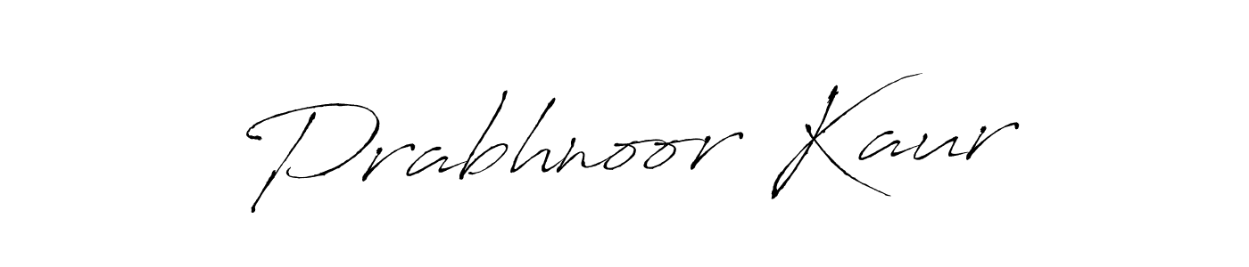 Prabhnoor Kaur stylish signature style. Best Handwritten Sign (Antro_Vectra) for my name. Handwritten Signature Collection Ideas for my name Prabhnoor Kaur. Prabhnoor Kaur signature style 6 images and pictures png