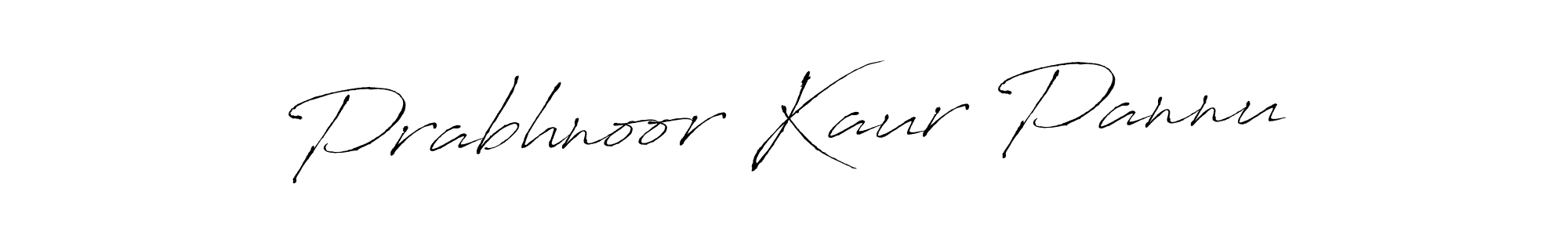 Prabhnoor Kaur Pannu stylish signature style. Best Handwritten Sign (Antro_Vectra) for my name. Handwritten Signature Collection Ideas for my name Prabhnoor Kaur Pannu. Prabhnoor Kaur Pannu signature style 6 images and pictures png