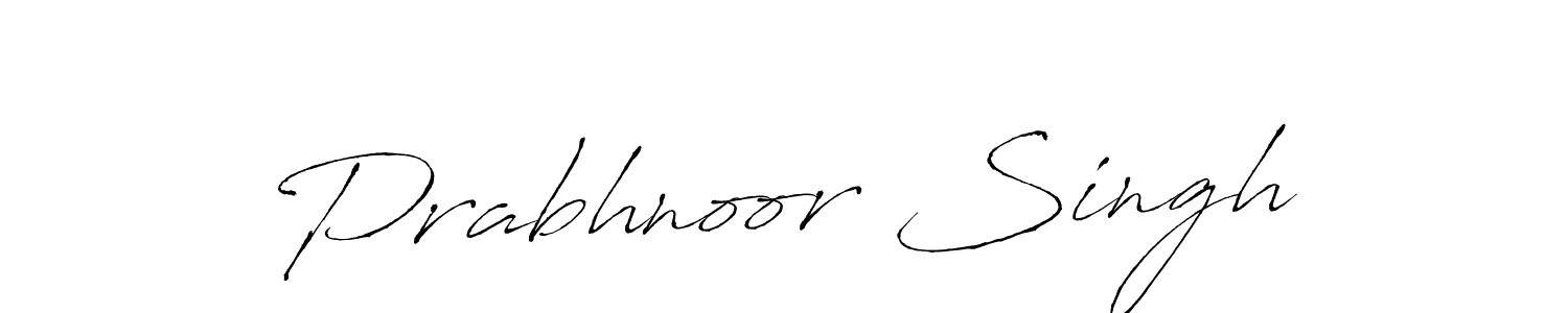 Design your own signature with our free online signature maker. With this signature software, you can create a handwritten (Antro_Vectra) signature for name Prabhnoor Singh. Prabhnoor Singh signature style 6 images and pictures png