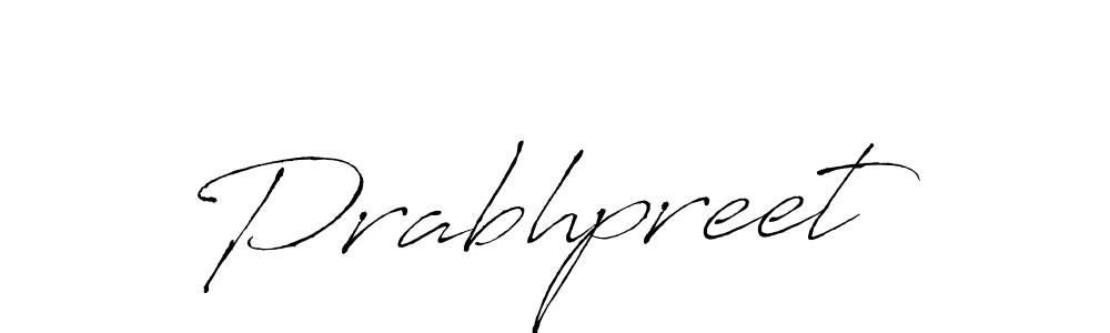 Create a beautiful signature design for name Prabhpreet. With this signature (Antro_Vectra) fonts, you can make a handwritten signature for free. Prabhpreet signature style 6 images and pictures png