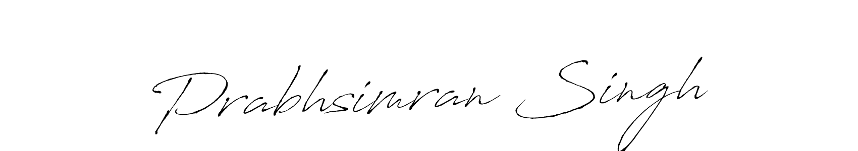 Prabhsimran Singh stylish signature style. Best Handwritten Sign (Antro_Vectra) for my name. Handwritten Signature Collection Ideas for my name Prabhsimran Singh. Prabhsimran Singh signature style 6 images and pictures png