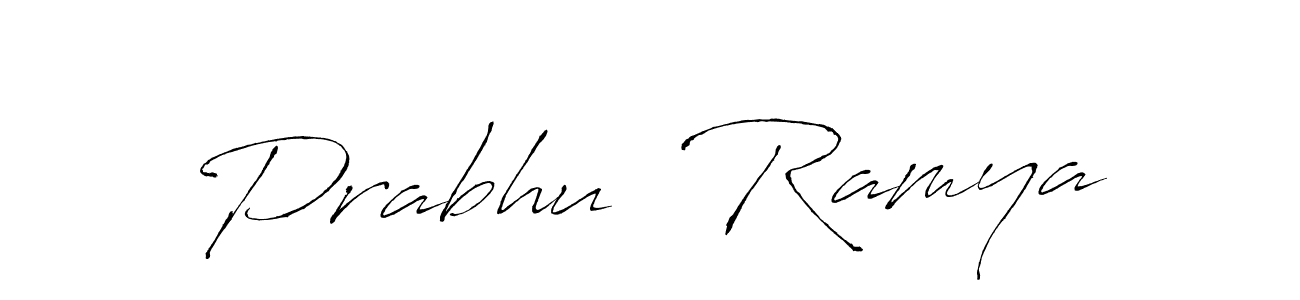 Use a signature maker to create a handwritten signature online. With this signature software, you can design (Antro_Vectra) your own signature for name Prabhu  Ramya. Prabhu  Ramya signature style 6 images and pictures png