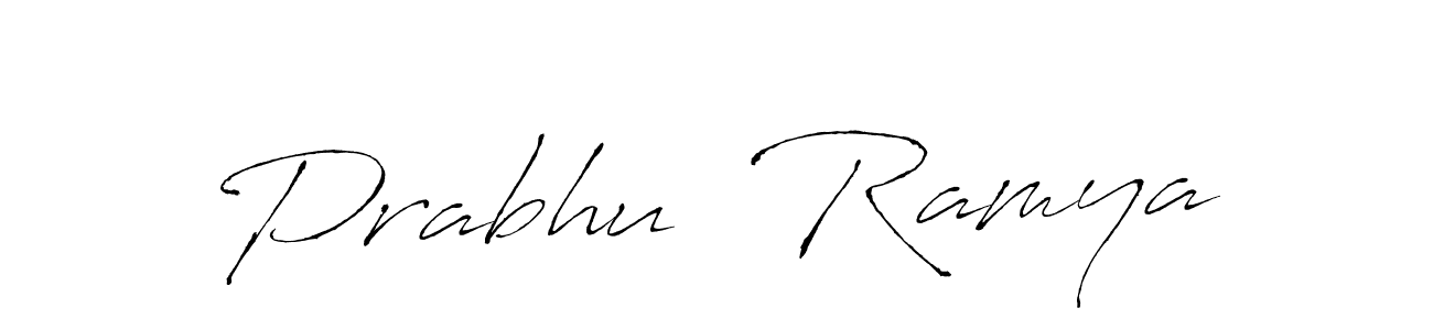 Similarly Antro_Vectra is the best handwritten signature design. Signature creator online .You can use it as an online autograph creator for name Prabhu  Ramya. Prabhu  Ramya signature style 6 images and pictures png