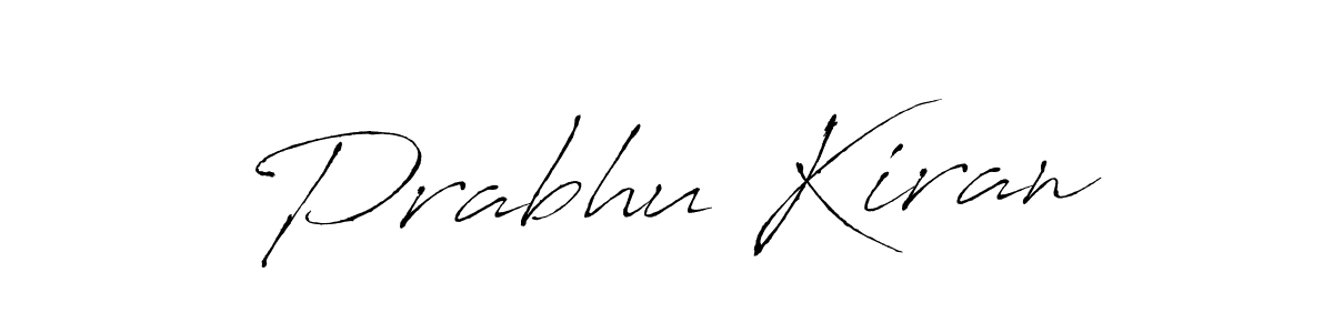 Make a beautiful signature design for name Prabhu Kiran. With this signature (Antro_Vectra) style, you can create a handwritten signature for free. Prabhu Kiran signature style 6 images and pictures png