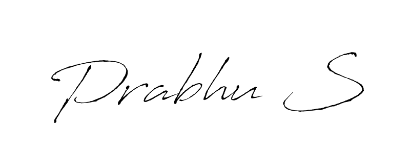 The best way (Antro_Vectra) to make a short signature is to pick only two or three words in your name. The name Prabhu S include a total of six letters. For converting this name. Prabhu S signature style 6 images and pictures png