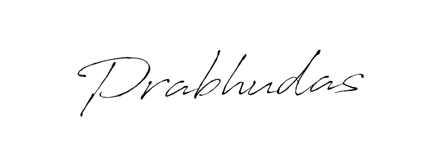 Use a signature maker to create a handwritten signature online. With this signature software, you can design (Antro_Vectra) your own signature for name Prabhudas. Prabhudas signature style 6 images and pictures png