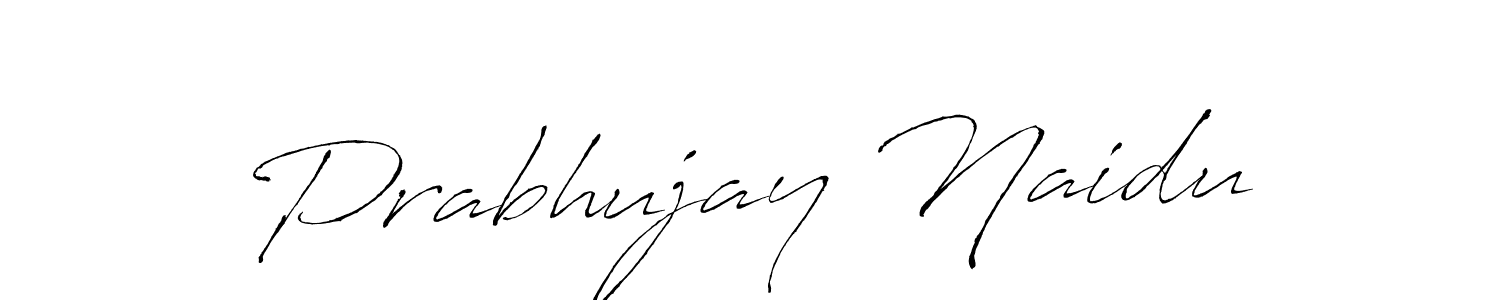 How to make Prabhujay Naidu signature? Antro_Vectra is a professional autograph style. Create handwritten signature for Prabhujay Naidu name. Prabhujay Naidu signature style 6 images and pictures png