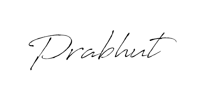 Prabhut stylish signature style. Best Handwritten Sign (Antro_Vectra) for my name. Handwritten Signature Collection Ideas for my name Prabhut. Prabhut signature style 6 images and pictures png