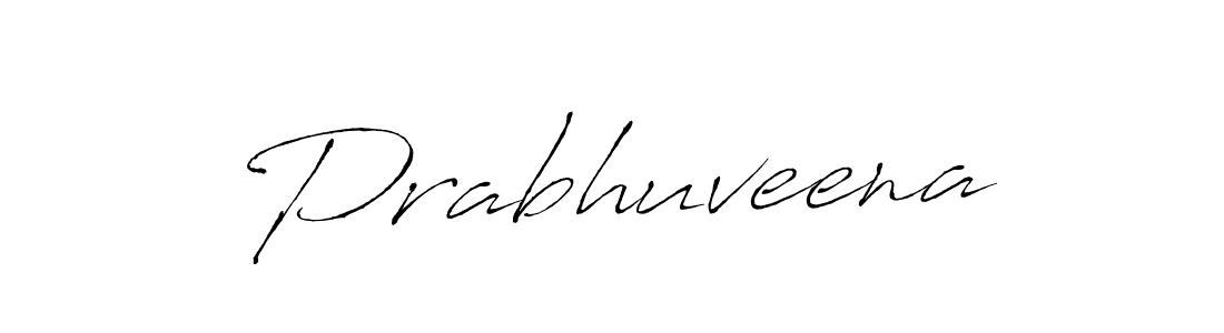 How to make Prabhuveena name signature. Use Antro_Vectra style for creating short signs online. This is the latest handwritten sign. Prabhuveena signature style 6 images and pictures png