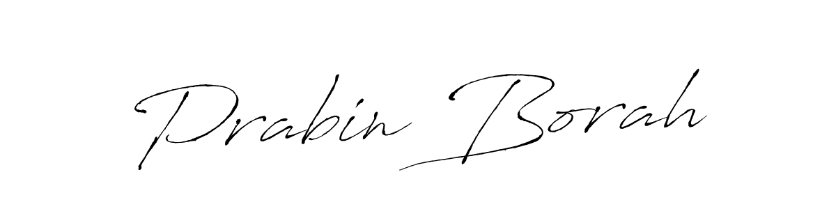 Make a beautiful signature design for name Prabin Borah. With this signature (Antro_Vectra) style, you can create a handwritten signature for free. Prabin Borah signature style 6 images and pictures png