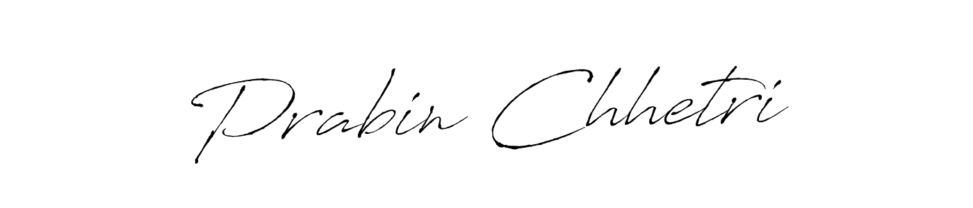 How to make Prabin Chhetri name signature. Use Antro_Vectra style for creating short signs online. This is the latest handwritten sign. Prabin Chhetri signature style 6 images and pictures png