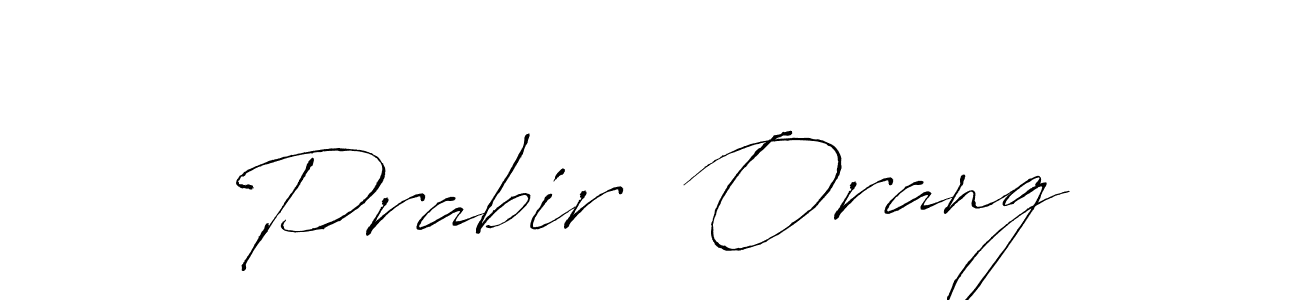 Create a beautiful signature design for name Prabir  Orang. With this signature (Antro_Vectra) fonts, you can make a handwritten signature for free. Prabir  Orang signature style 6 images and pictures png