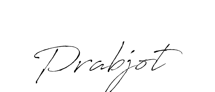 Make a beautiful signature design for name Prabjot. With this signature (Antro_Vectra) style, you can create a handwritten signature for free. Prabjot signature style 6 images and pictures png