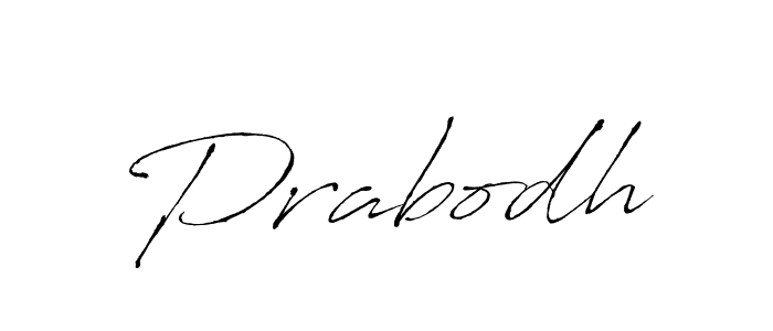 Make a beautiful signature design for name Prabodh. With this signature (Antro_Vectra) style, you can create a handwritten signature for free. Prabodh signature style 6 images and pictures png