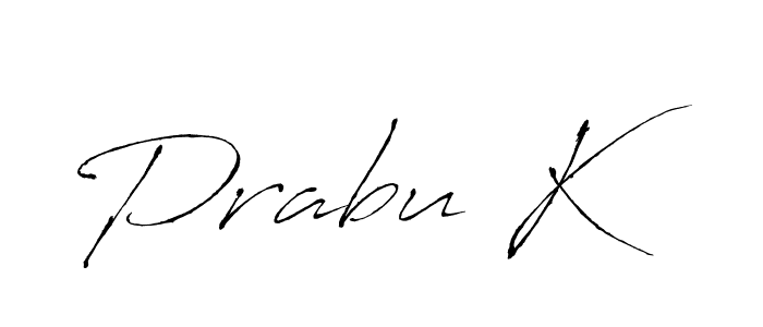 Prabu K stylish signature style. Best Handwritten Sign (Antro_Vectra) for my name. Handwritten Signature Collection Ideas for my name Prabu K. Prabu K signature style 6 images and pictures png