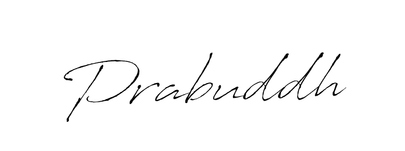 Prabuddh stylish signature style. Best Handwritten Sign (Antro_Vectra) for my name. Handwritten Signature Collection Ideas for my name Prabuddh. Prabuddh signature style 6 images and pictures png