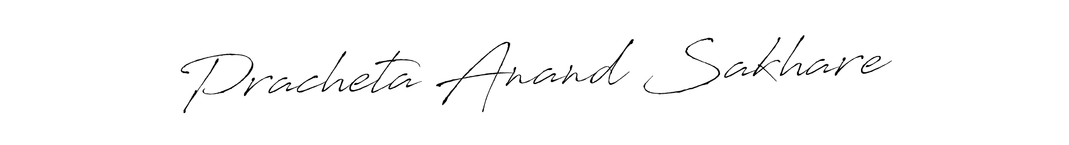 Make a short Pracheta Anand Sakhare signature style. Manage your documents anywhere anytime using Antro_Vectra. Create and add eSignatures, submit forms, share and send files easily. Pracheta Anand Sakhare signature style 6 images and pictures png