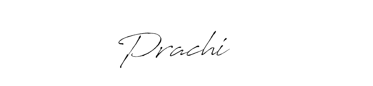 How to make Prachi ♥️ name signature. Use Antro_Vectra style for creating short signs online. This is the latest handwritten sign. Prachi ♥️ signature style 6 images and pictures png