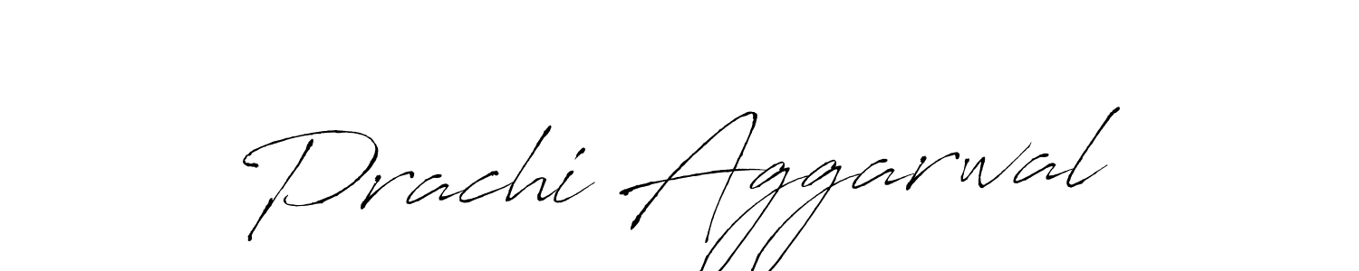 How to make Prachi Aggarwal name signature. Use Antro_Vectra style for creating short signs online. This is the latest handwritten sign. Prachi Aggarwal signature style 6 images and pictures png