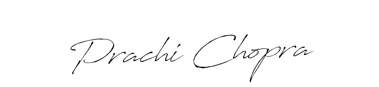 Make a beautiful signature design for name Prachi Chopra. With this signature (Antro_Vectra) style, you can create a handwritten signature for free. Prachi Chopra signature style 6 images and pictures png