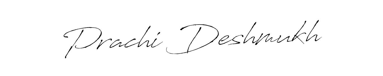 Design your own signature with our free online signature maker. With this signature software, you can create a handwritten (Antro_Vectra) signature for name Prachi Deshmukh. Prachi Deshmukh signature style 6 images and pictures png