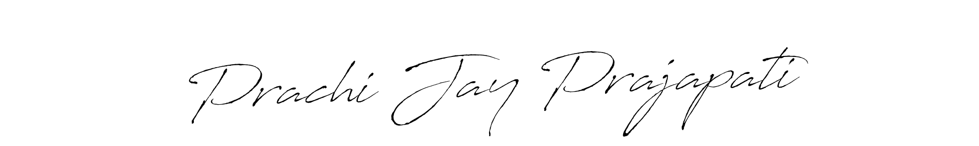 Also we have Prachi Jay Prajapati name is the best signature style. Create professional handwritten signature collection using Antro_Vectra autograph style. Prachi Jay Prajapati signature style 6 images and pictures png