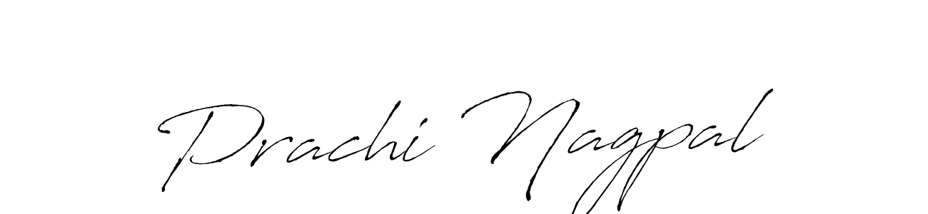 The best way (Antro_Vectra) to make a short signature is to pick only two or three words in your name. The name Prachi Nagpal include a total of six letters. For converting this name. Prachi Nagpal signature style 6 images and pictures png