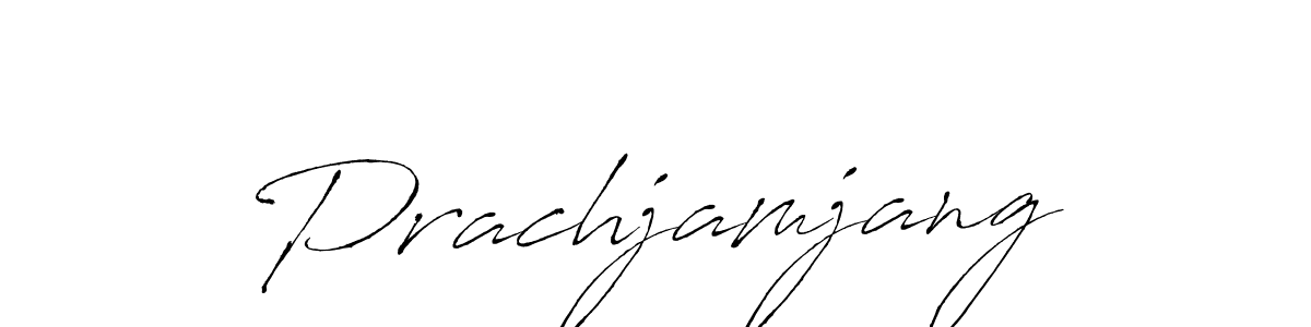 Design your own signature with our free online signature maker. With this signature software, you can create a handwritten (Antro_Vectra) signature for name Prachjamjang. Prachjamjang signature style 6 images and pictures png