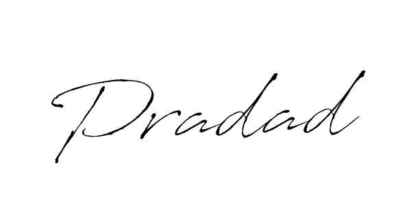 Design your own signature with our free online signature maker. With this signature software, you can create a handwritten (Antro_Vectra) signature for name Pradad. Pradad signature style 6 images and pictures png