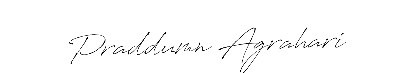 Also we have Praddumn Agrahari name is the best signature style. Create professional handwritten signature collection using Antro_Vectra autograph style. Praddumn Agrahari signature style 6 images and pictures png