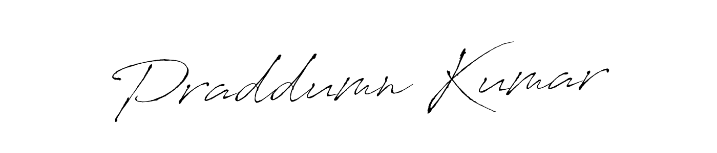 Make a beautiful signature design for name Praddumn Kumar. With this signature (Antro_Vectra) style, you can create a handwritten signature for free. Praddumn Kumar signature style 6 images and pictures png