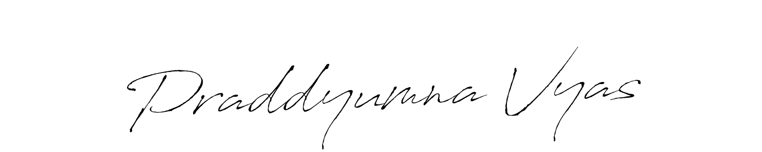 Make a short Praddyumna Vyas signature style. Manage your documents anywhere anytime using Antro_Vectra. Create and add eSignatures, submit forms, share and send files easily. Praddyumna Vyas signature style 6 images and pictures png