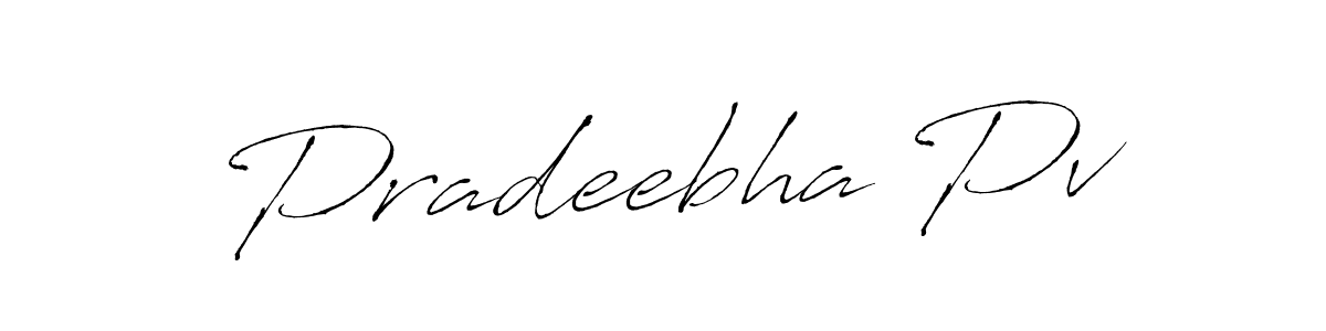 See photos of Pradeebha Pv official signature by Spectra . Check more albums & portfolios. Read reviews & check more about Antro_Vectra font. Pradeebha Pv signature style 6 images and pictures png