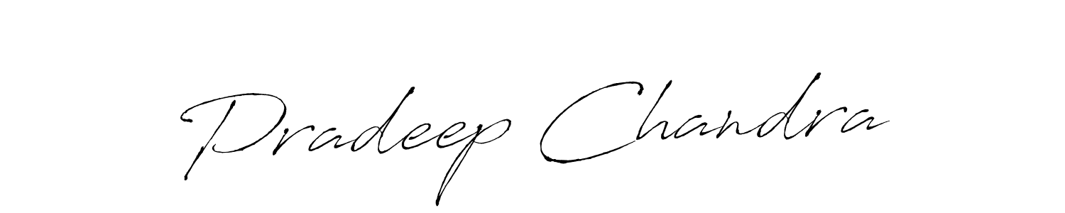 Design your own signature with our free online signature maker. With this signature software, you can create a handwritten (Antro_Vectra) signature for name Pradeep Chandra. Pradeep Chandra signature style 6 images and pictures png