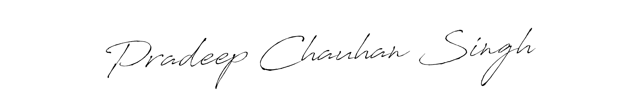 How to make Pradeep Chauhan Singh signature? Antro_Vectra is a professional autograph style. Create handwritten signature for Pradeep Chauhan Singh name. Pradeep Chauhan Singh signature style 6 images and pictures png