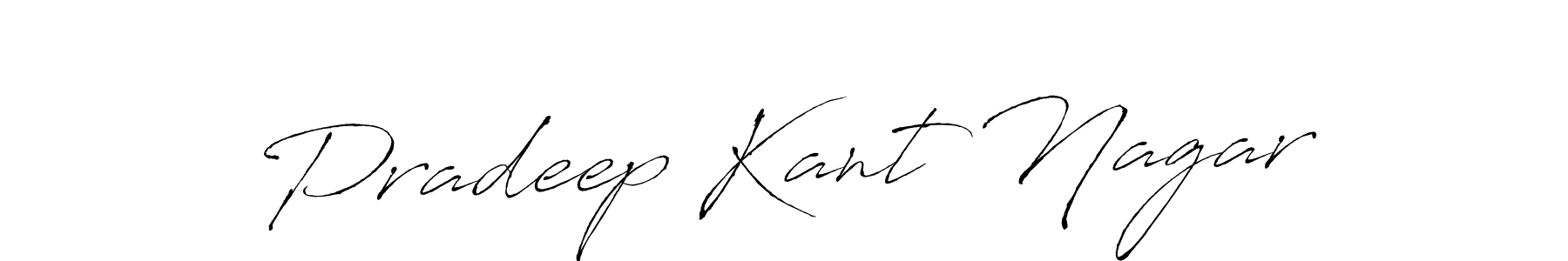 Create a beautiful signature design for name Pradeep Kant Nagar. With this signature (Antro_Vectra) fonts, you can make a handwritten signature for free. Pradeep Kant Nagar signature style 6 images and pictures png