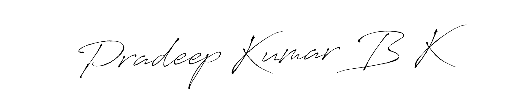 See photos of Pradeep Kumar B K official signature by Spectra . Check more albums & portfolios. Read reviews & check more about Antro_Vectra font. Pradeep Kumar B K signature style 6 images and pictures png