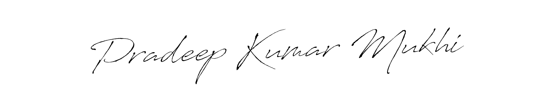 Design your own signature with our free online signature maker. With this signature software, you can create a handwritten (Antro_Vectra) signature for name Pradeep Kumar Mukhi. Pradeep Kumar Mukhi signature style 6 images and pictures png