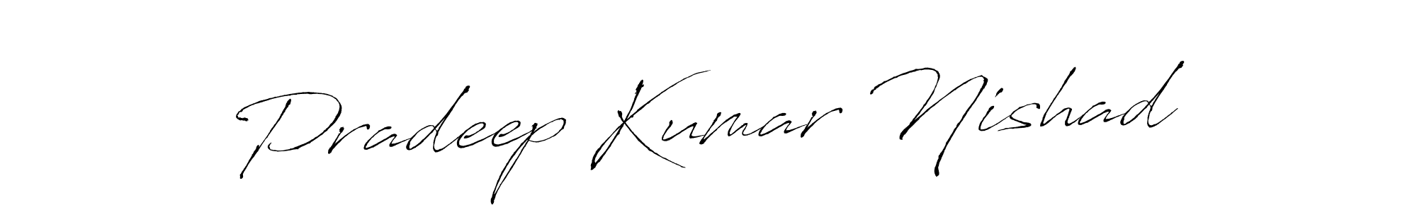 This is the best signature style for the Pradeep Kumar Nishad name. Also you like these signature font (Antro_Vectra). Mix name signature. Pradeep Kumar Nishad signature style 6 images and pictures png